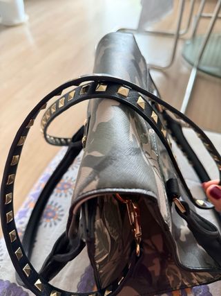 Borsa Fracomina fantasia militare con tracolla