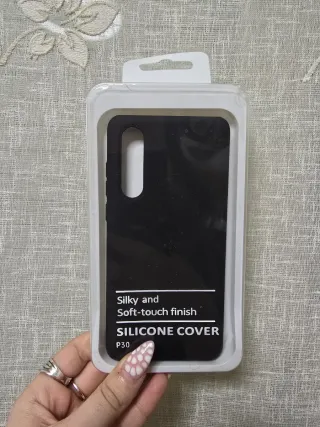 Custodia in silicone per Huawei P30 nera