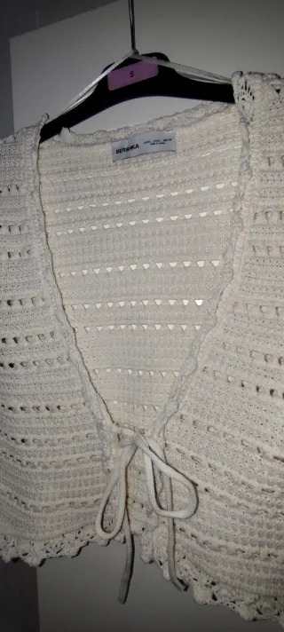 Rebeca calada beige talla L