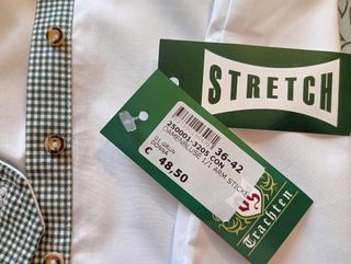 Camicia Trachten donna bianca stretch Tg 36