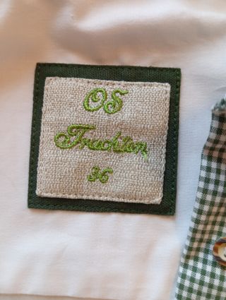 Camicia Trachten donna bianca stretch Tg 36