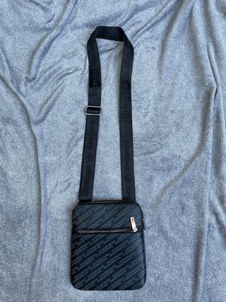 Borsello Giorgio Armani nero monogram