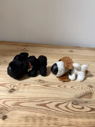 2 Peluches Perros Mini Hocico Grande