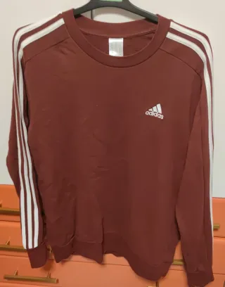 Sudadera Adidas burdeos