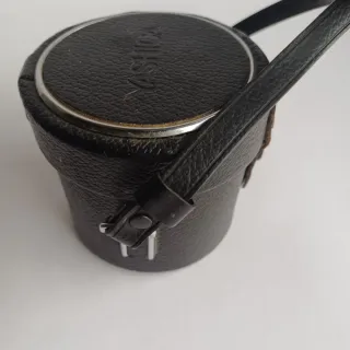 Custodia Obiettivo Yashica Cilindrica Pelle