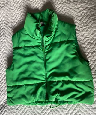 Chaleco acolchado verde mujer Shein