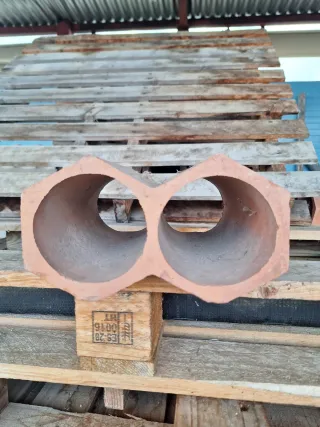 Botellero doble cerámica rústico