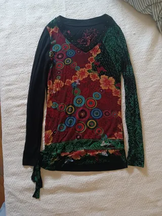 Camiseta Desigual Talla XS Estampada