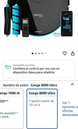 Robot Aspirador Cecotec Conga 8090 Ultra