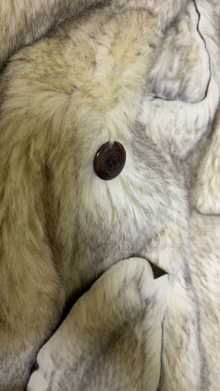 Estiloso Abrigo largo vintage pelo