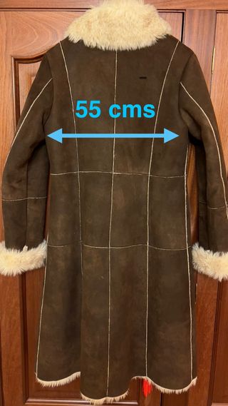 Estiloso Abrigo largo vintage pelo