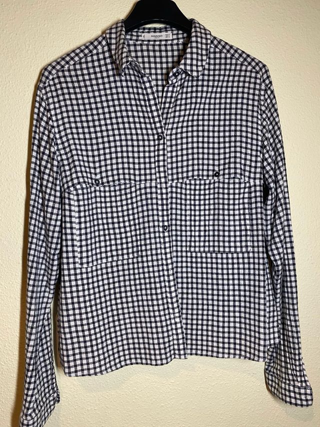 Camisa cuadros Vichy Mango Talla M