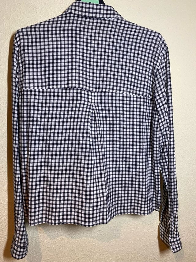 Camisa cuadros Vichy Mango Talla M
