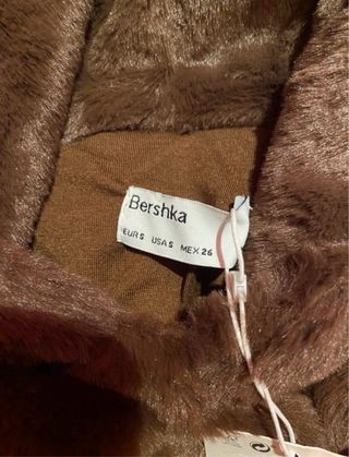Sudadera pelo marrón Bershka mujer talla S