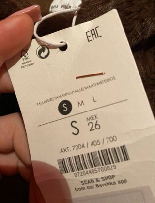 Sudadera pelo marrón Bershka mujer talla S