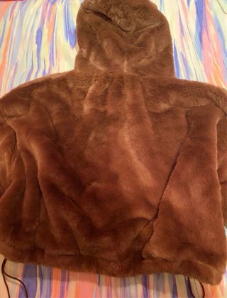 Sudadera pelo marrón Bershka mujer talla S