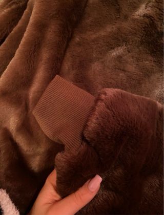 Sudadera pelo marrón Bershka mujer talla S