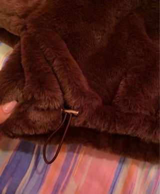 Sudadera pelo marrón Bershka mujer talla S