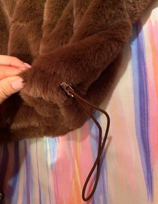 Sudadera pelo marrón Bershka mujer talla S