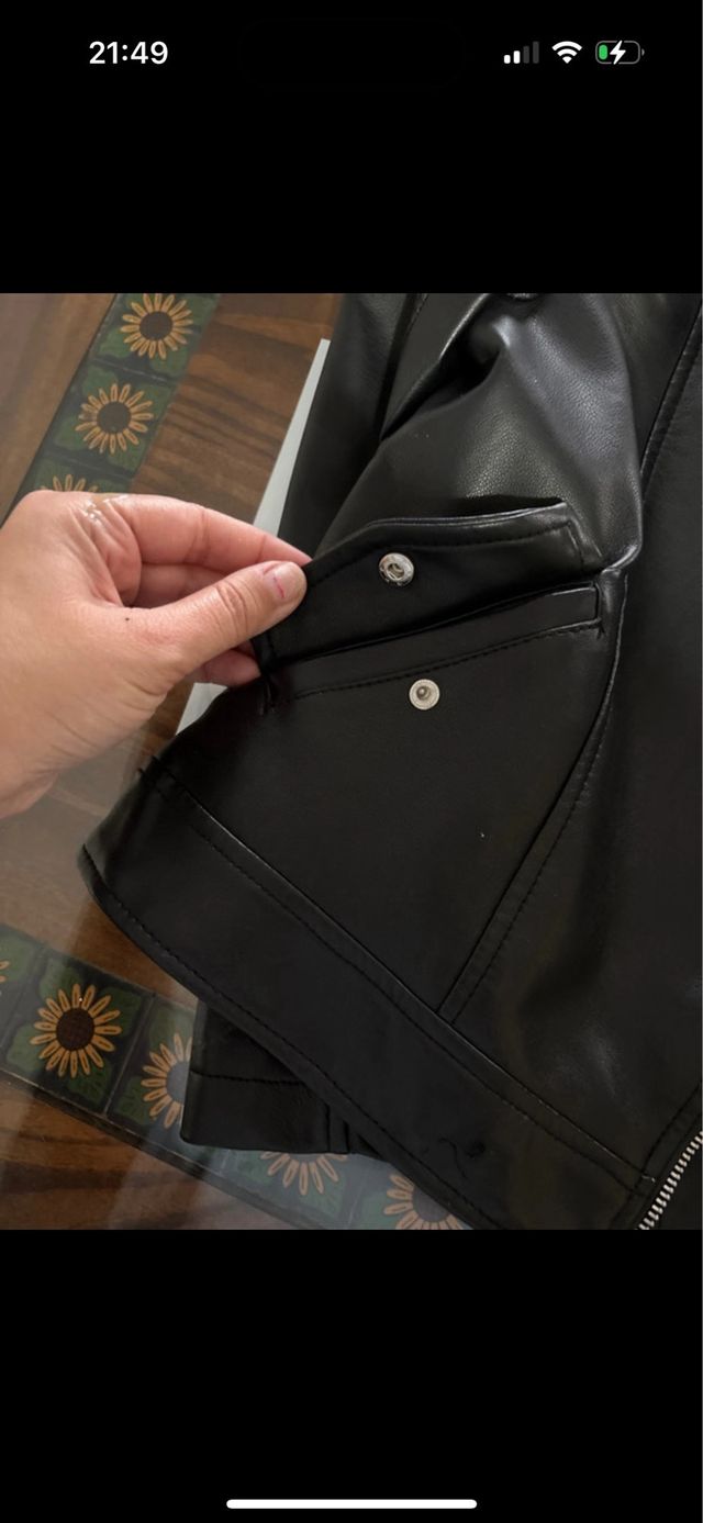 Cazadora cuero niña