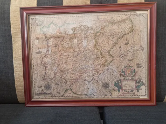 Cuadro Mapa Antiguo España Petrud Kaerius