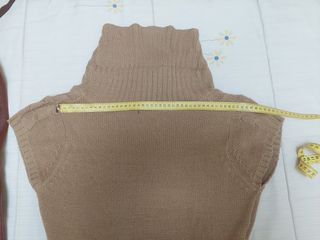 Vestido de punto marrón. Marca: Blanco. Talla L