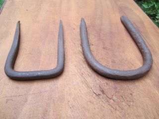 Tiradores antiguos grandes, pareja forja.(Saky87)