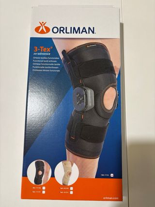 Rodillera flexo-extensión corta Orliman 7112 3-Tex