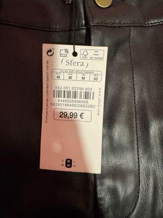 Pantalones cortos de cuero