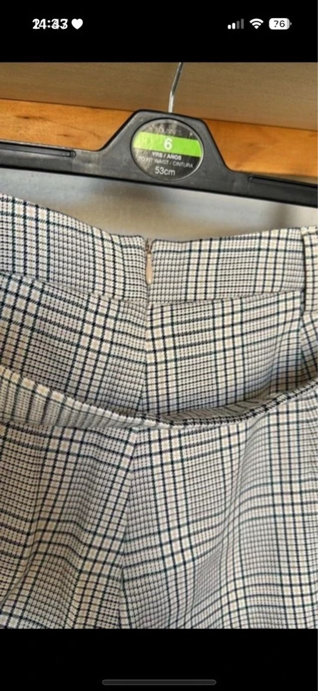 Falda pantalón cuadros Stradivarius