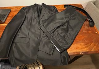 Traje negro elegante marca Charles Dastier Madrid