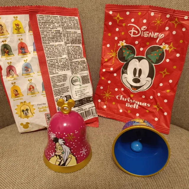 2 Campanelle Conad Disney Crudelia e Cenerentola