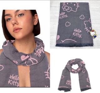 Fular Hello Kitty Gris y Rosa sin estrenar
