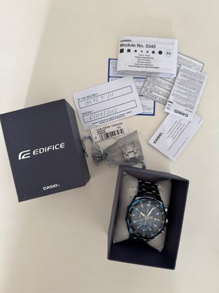 Casio Edifice EFR-539 Cronógrafo Azul