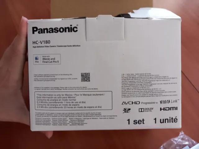 Cámara Vídeo Panasonic HC-V180 + Funda