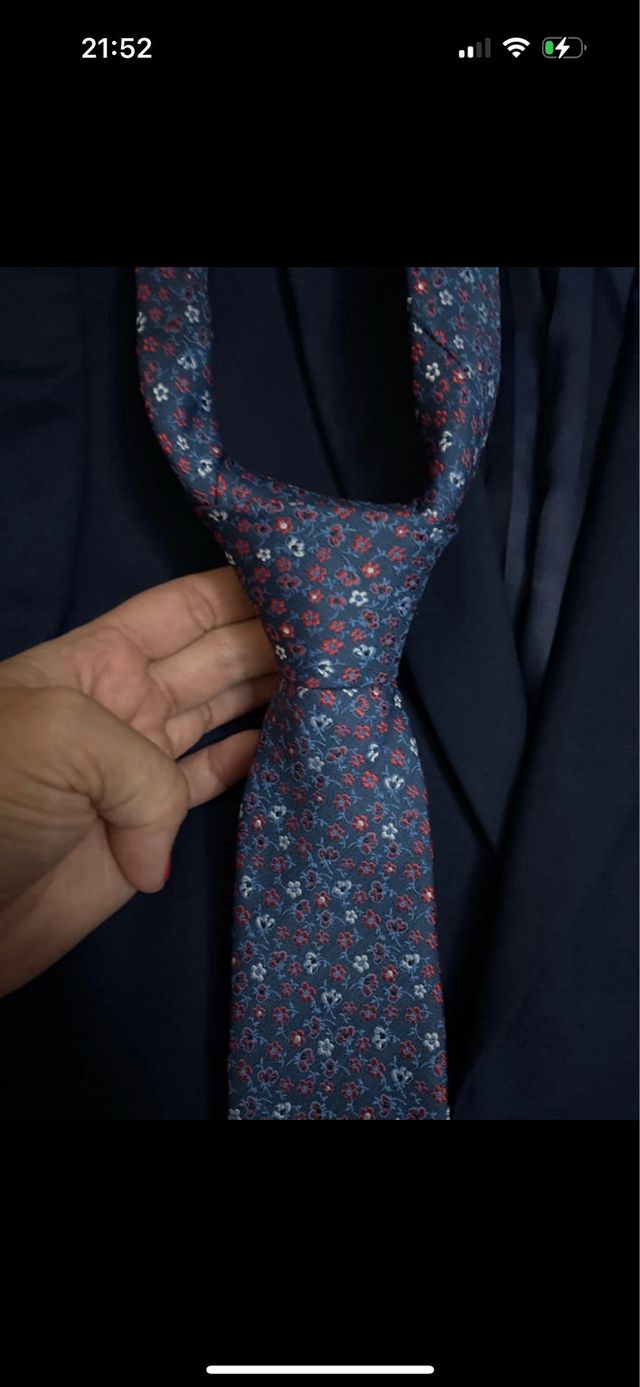 Traje de chaqueta azul para hombre