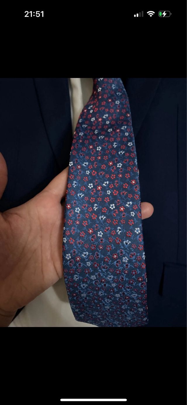 Traje de chaqueta azul para hombre