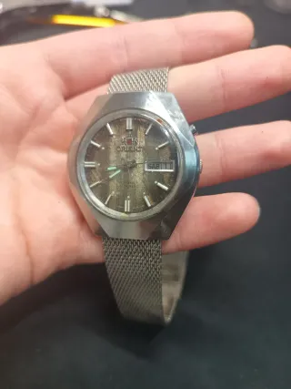 Reloj Automático Orient Marrón y Plateado