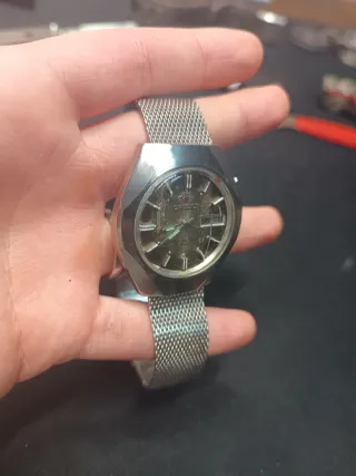 Reloj Automático Orient Marrón y Plateado