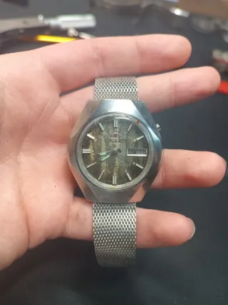 Reloj Automático Orient Marrón y Plateado