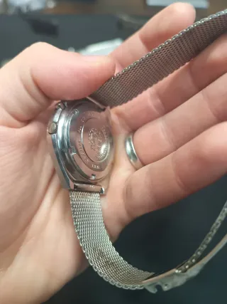 Reloj Automático Orient Marrón y Plateado