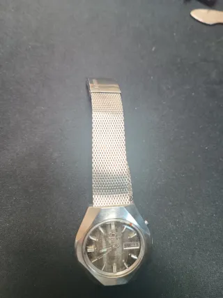 Reloj Automático Orient Marrón y Plateado