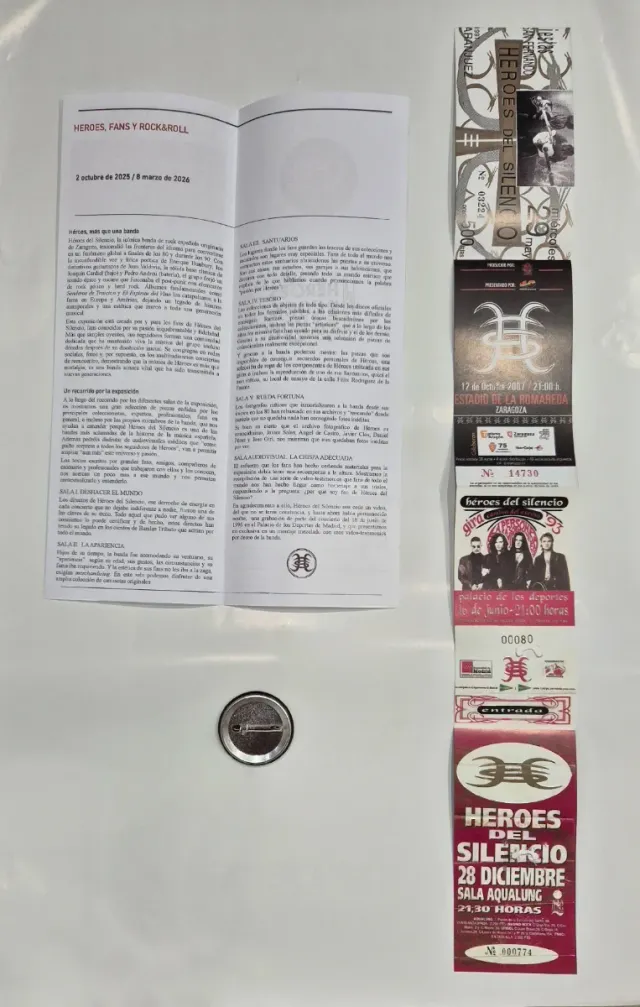 Héroes del Silencio folleto promocional