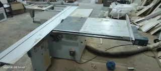 Lote entero escuadradora, canteadora y compresor.