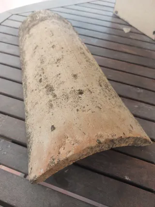 Tejas antiguas de barro