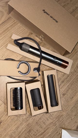 Moldeador Dyson Airwrap Long Dorado/Gris