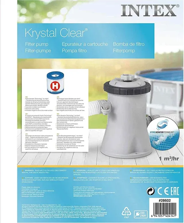 Depuradora Intex Krystal C Tipo H