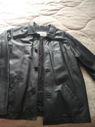 Chaqueta Napa Negra Hombre Isaac