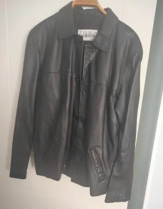 Chaqueta Napa Negra Hombre Isaac