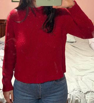 Jersey rojo de punto